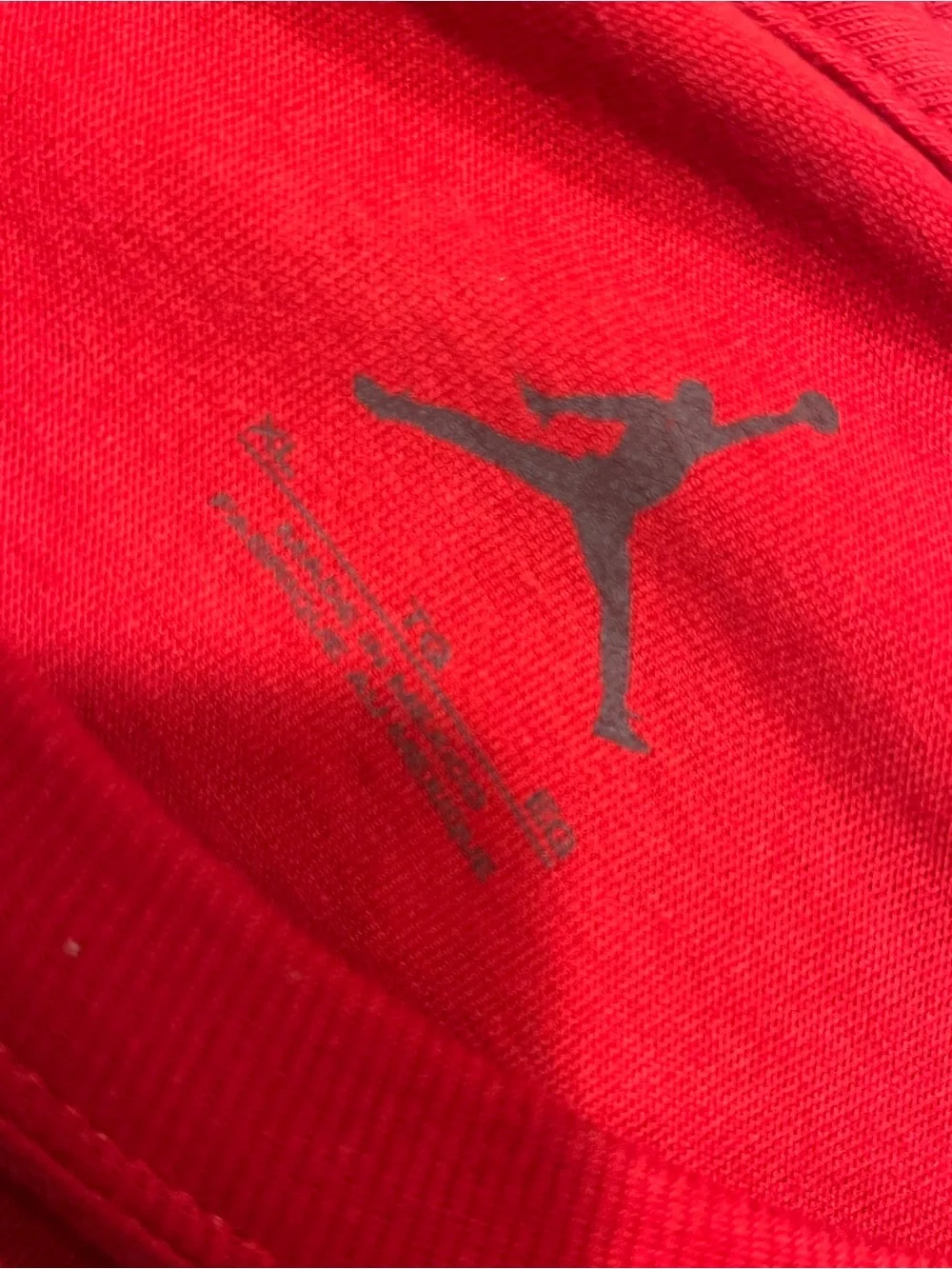 Jordan’s Red Men's Graphic Tee with 'I <3 my J's :)'
